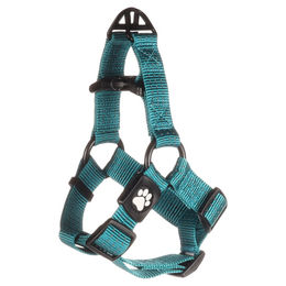 Flamingo Step & Go Zorba Norwegergeschirr für Hunde aus Nylon in Türkis Größe S – Bild 1 von 3