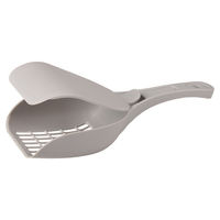 Produktbild von Flamingo Streuschaufel Lido grau mit Deckel aus Kunststoff