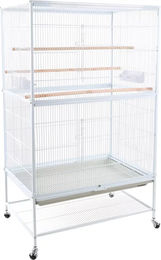 Flamingo Sumba Vogelvoliere aus Metall in Weiß 79 x 52 x 134 cm – Bild 1 von 1