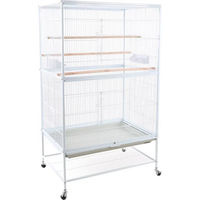 Produktbild von Flamingo Sumba Vogelvoliere aus Metall in Weiß 79 x 52 x 134 cm