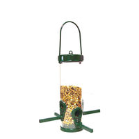Produktbild von Flamingo Survival Zylinderfutterspender für Vögel aus Kunststoff in Grün Größe M