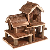 Produktbild von Flamingo Swinsy Holzhaus für Nager 2 Etagen 25x16x24,5 cm Natur Braun