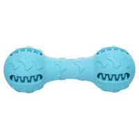 Produktbild von Flamingo Tanno Hundespielzeug Hantel Snackhalter aus Gummi Blau Türkis