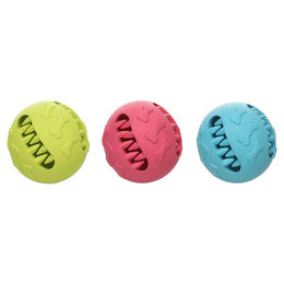 Flamingo Tannu Snackball Hundespielzeug aus Gummi 7,6 cm bunt befüllbar – Bild 1 von 7