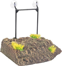 Flamingo TD Como Schildkröteninsel Versteck aus Nylon Größe S 24x19x8cm Grau Braun – Bild 1 von 3
