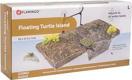 Flamingo TD Como Schildkröteninsel Versteck aus Nylon Rechteck 35x17,5x7cm – Bild 1 von 2