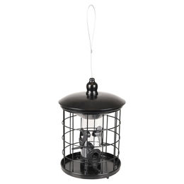 Flamingo Thyra Vogelfuttersilo aus Metall in Schwarz – Bild 1 von 4