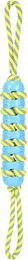 Flamingo Tofla Hundespielzeug Zerrseil Stick aus TPR blau gelb schwimmfähig 55 cm – Bild 1 von 3