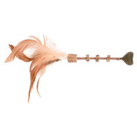 Produktbild von Flamingo Topsy Stick Katzenspielzeug aus Holz mit Matatabi und Herz 25 cm