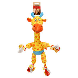 Produktbild von Flamingo Torras Giraffe Hundespielzeug aus Plüsch in Gelb mit Squeaker