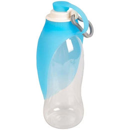 Produktbild von Flamingo Tragbarer Wasserspender Ziller für Hunde und Katzen 600ml Blau - 600 ml