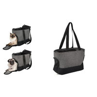 Produktbild von Flamingo Tragetasche Cilou Brigitta Transportbox für kleine Haustiere Grau aus Stoff 47x21x30cm