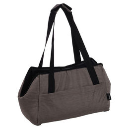 Flamingo Tragetasche Lloyd für Katzen in Taupe, wasserabweisendes Polyester, 41 x 21 x 26,5 cm – Bild 1 von 1