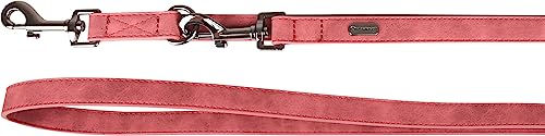 Flamingo Trainingsleine Delu Rot 205 cm aus Kunstleder 3-fach verstellbar für Hunde – Bild 1 von 2