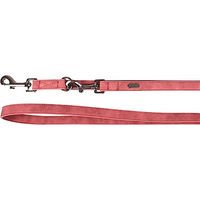 Produktbild von Flamingo Trainingsleine Delu Rot 205 cm aus Kunstleder 3-fach verstellbar für Hunde