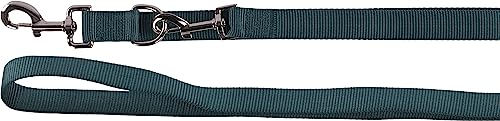 Produktbild von Flamingo Trainingsleine Ziggi Dunkelgrün 200cm aus Plüsch - 200 cm