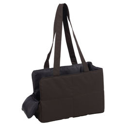 Flamingo Transportbox Ernesto Hund Tragetasche aus wasserabweisendem Polyester in Grau Schwarz 43 x 20 x 27 cm – Bild 1 von 1