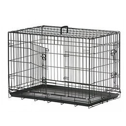 Flamingo Transportbox für Hunde aus Metall in Schwarz Größe L – Bild 1 von 1