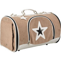 Produktbild von Flamingo Transportbox für kleine Hunde aus Cord in Beige 45x31x27cm