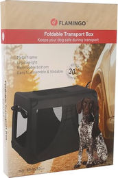 Flamingo Transportbox Gepetto XL Schwarz aus Nylon wasserabweisend – Bild 1 von 9
