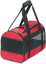 Produktbild von Flamingo Transportbox Hundetasche Divina Rot S aus Polyester für kleine Hunde 39x26x26cm