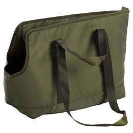 Flamingo Transportbox Ken Tragetasche für kleine Hunde Grün wasserabweisend aus Polyester 41x21x32 cm – Bild 1 von 5