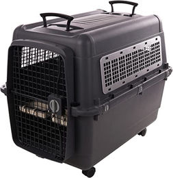 Flamingo Transportbox Lanta für Hunde Grau Größe XL IATA-konform aus Kunststoff – Bild 1 von 8