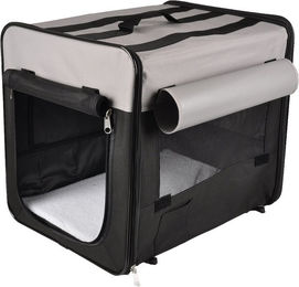 Flamingo Transportkäfig Smart Top Plus Transportbox Grau 36 x 46 x 41 cm – Bild 1 von 4