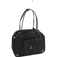 Produktbild von Flamingo Transporttasche für Hunde und Katzen aus Nylon in Schwarz Größe L 41 x 18 x 33 cm