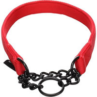Produktbild von Flamingo Trero Anti-Zug Hundehalsband aus Nylon und Neopren mit Metall in Rot Grösse M 38-50cm