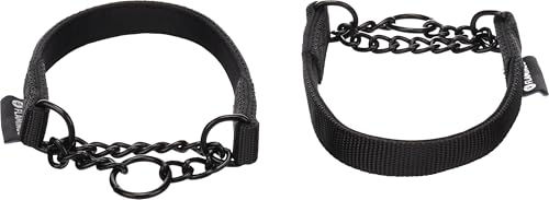 Flamingo Trero Erziehungshalsband Zug-Stopp für Hunde Schwarz XS 32-40cm aus Nylon wasserabweisend – Bild 1 von 4