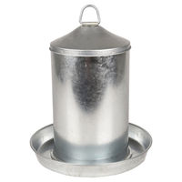 Produktbild von Flamingo Trinkautomat Dobby verzinkte Metall Tränke 4000ml Silber - 4 l