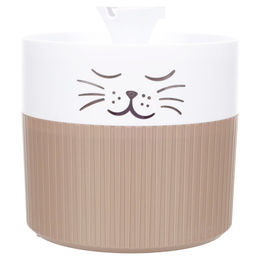 Flamingo Trinkbrunnen Mali für Katzen in Taupe/Weiß aus Kunststoff 18 x 20 x 18,5 cm – Bild 1 von 1