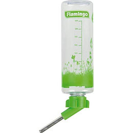 Flamingo Trinkflasche für Nager aus Kunststoff 1000 ml Grün Transparent – Bild 1 von 3
