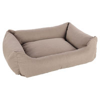 Produktbild von Flamingo Valeco Hundebett für Hunde und Katzen rechteckig beige 100 x 80 x 30 cm