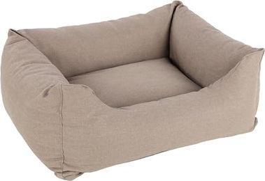 Flamingo Valeco Hundebett und Katzenbett beige 80 x 67 x 28 cm mit abnehmbarem Bezug und rutschfestem Boden – Bild 1 von 3