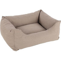 Produktbild von Flamingo Valeco Hundebett und Katzenbett beige 80 x 67 x 28 cm mit abnehmbarem Bezug und rutschfestem Boden