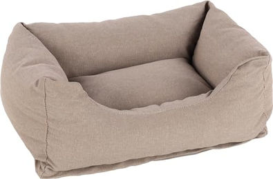 FLAMINGO Valeco Hundebett und Katzenbett Beige mit abnehmbarem Bezug und rutschfestem Boden 65 x 50 x 20 cm – Bild 1 von 4