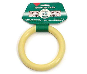 Produktbild von Flamingo Vanillering aus Gummi ca. 14cm Weiß Beige