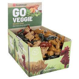 Flamingo Veggie Dino Hundesnack Glutenfrei Ohne Zucker 2,4kg - 160 x 15 g – Bild 1 von 3