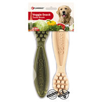 Produktbild von Flamingo Veggie Snack Zahnbürste Mix Vegan Ohne tierisches Protein 17,5 cm