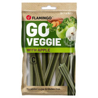 Produktbild von Flamingo Veggie Stick Hundesnack Apfel Vegan 78 g - 6 x 78 g