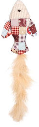 Flamingo Vinta Katzenspielzeug Fisch mit Feder und Katzenminze 20cm - 20 cm – Bild 1 von 2