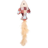 Produktbild von Flamingo Vinta Katzenspielzeug Fisch mit Feder und Katzenminze 20cm - 20 cm