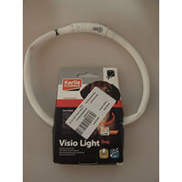 Produktbild von Flamingo Visio Light LED Leuchtschlauch Halsband Weiß wasserabweisend mit Akku