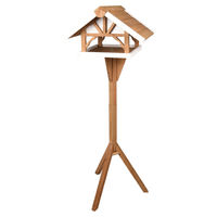 Produktbild von Flamingo Vogelfutterhaus mit Ständer aus Holz in Natur Braun