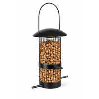 Produktbild von Flamingo Vogelfutterspender Tuwa Futtersäule für Nüsse aus Metall in Schwarz