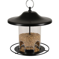 Produktbild von Flamingo Vogelhaus Futtersilo aus Metall Schwarz für Vögel