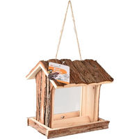 Produktbild von Flamingo Vogelhaus Jarno aus Holz in Natur Braun 21x17x21cm
