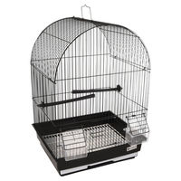 Produktbild von Flamingo Vogelkäfig Alor 2 Schwarz für Kanarienvögel aus Metall 34,5x28x48,5 cm
